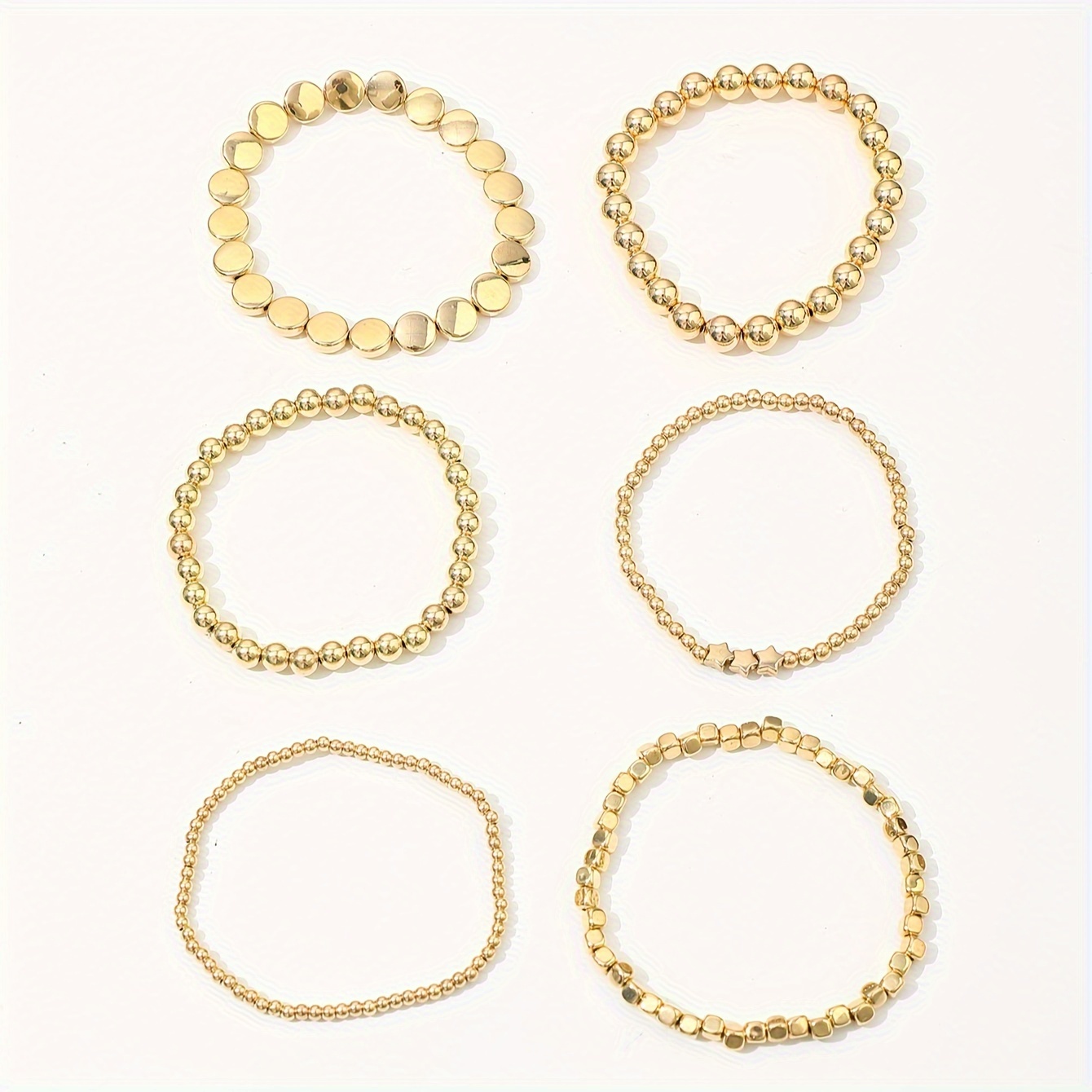 CCB Plastic Beaded Bracelet Set with Starlight Surface Bead Combination Kit